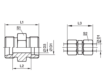 G 直通接頭、PARKER卡套接頭、PARKER接頭