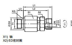 DG-R 英制外螺紋滾珠軸承旋轉(zhuǎn)接頭、PARKER卡套接頭、PARKER接頭