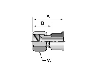 Parker膠管派克膠管接頭26系列16826JIC37? SAE 45? 雙錐 內(nèi)螺紋 直接頭、PARKER接頭、PARKER卡套接頭